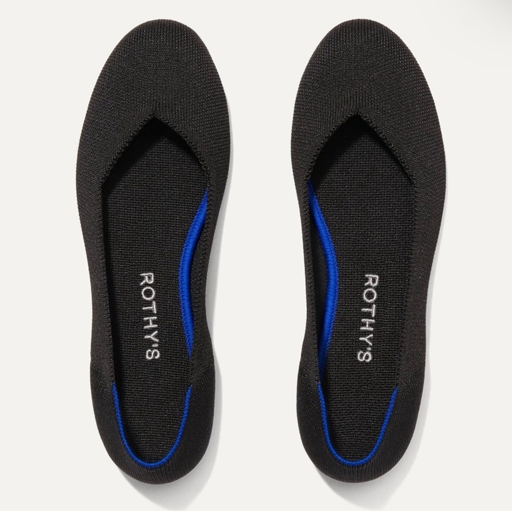 Rothy's Black and Blue Flats